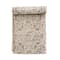 Hello Honey® 72" Gray & Cream Cotton Printed Table Runner with Frayed Edge